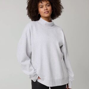 Aerie Cozy Light Gray Women's Mockneck